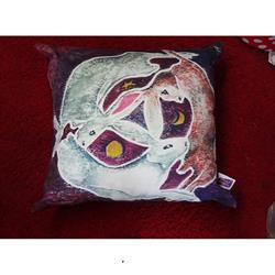 PURPLE HARE CUSHION COVER